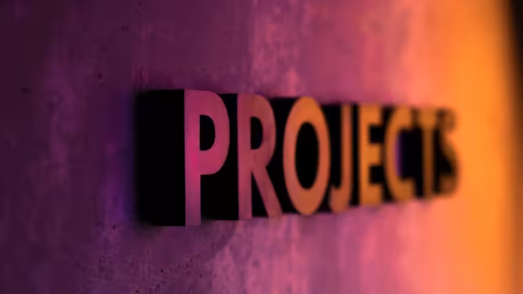 Photo with text "Project"
