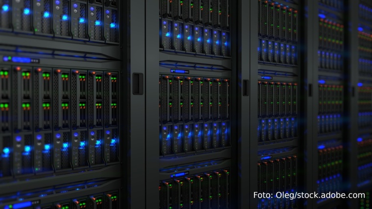 Server in einem Server-Rack