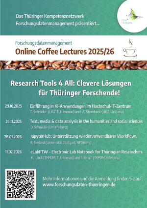 Flyer mit TKFDM Coffee Lecture Titeln